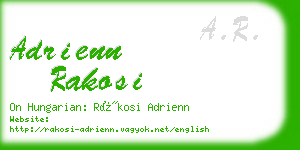 adrienn rakosi business card